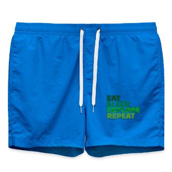 Wandern Bergsteigen Statement Wanderer Wanderwege - Badeshorts - Cobalt blue - Vorne