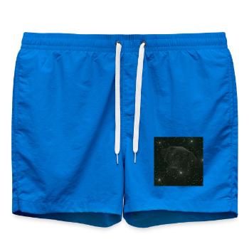 originelle geschenke, Labradorkopf nachtmuster - Badeshorts - Cobalt blue - Vorne