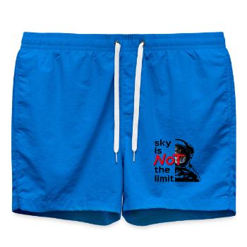 sky is Not the limit black - Badeshorts - Cobalt blue - Vorne