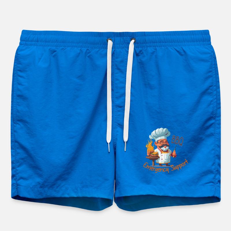 BBQ Emergency Support - Swim Trunks - cobalt blue