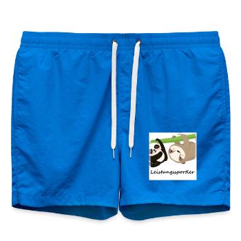 Panda und Faultier hängen ab - Leistungssportler - Badeshorts - Cobalt blue - Vorne