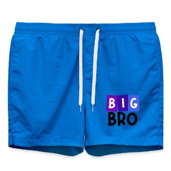 Fier Big Brother Brother Déclaration du cœur du frère Bro - Short de bain - cobalt blue - Devant