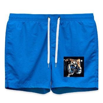 Mondlicht Tiger Neonkunst - Badeshorts - Cobalt blue - Vorne