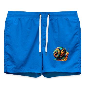 Schnecke - Badeshorts - Cobalt blue - Vorne - AI Model Male 185 light (185cm)