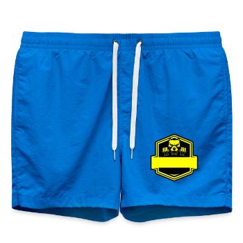 Pitbull Bodybuilding Fitness – Bulldogge im Gym - Badeshorts - Cobalt blue - Vorne
