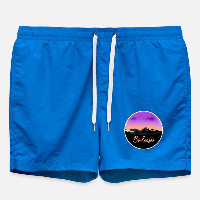Lake Constance Fineline Skyline - Swim Trunks - cobalt blue