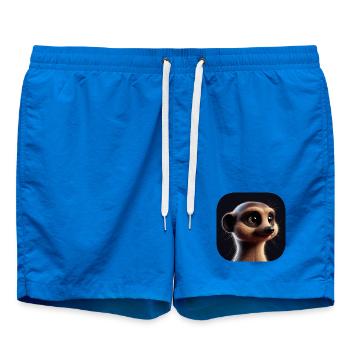 Suricate dans le style d’animation - Short de bain - cobalt blue - Devant