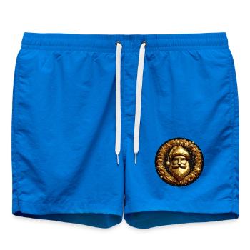 Père Noël en or avec des étoiles - Short de bain - cobalt blue - Devant