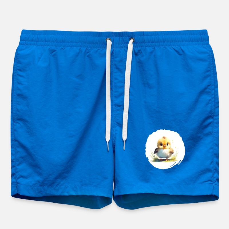 Aquarelle de poussin - Short de bain - cobalt blue