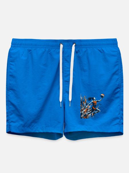 Kvinde Basketball Dunking Design - Badeshorts - cobalt blue