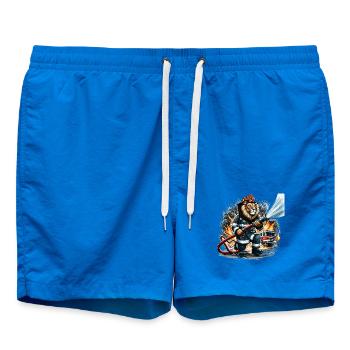 Camion de pompier Lion cadeau - Short de bain - cobalt blue - Devant