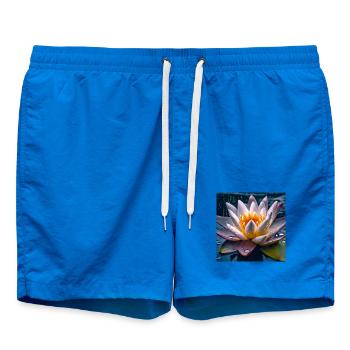 Water lily - Swim Trunks - cobalt blue - Front