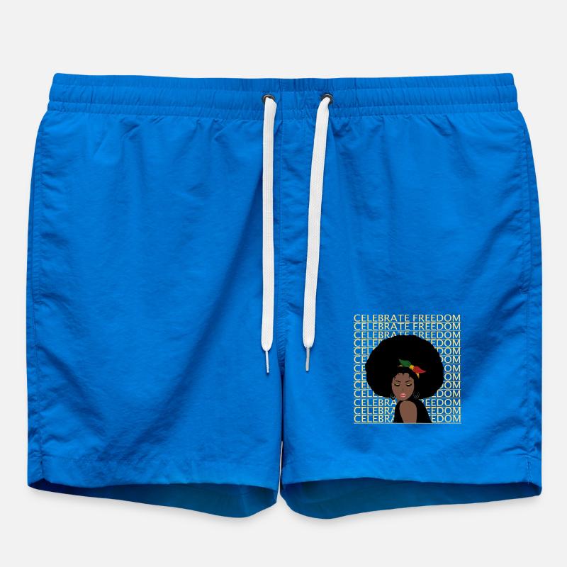 Journée de la liberté Juneteenth - Short de bain - cobalt blue