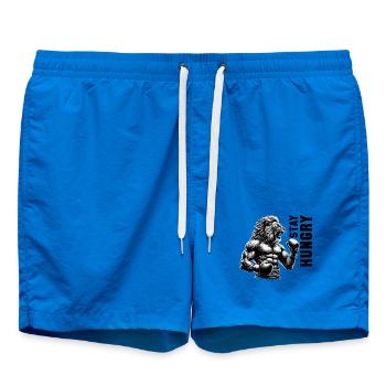 Lion Roars Stay Hungry Boxer Fighter Gift - Swim Trunks - cobalt blue - Front