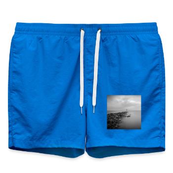 Brise-lames de la mer du Nord Büsum Dithmarschen Poster - Short de bain - cobalt blue - Devant