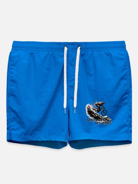 Downhill Gravity Trust MTB Gift - Swim Trunks - cobalt blue