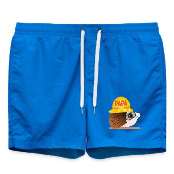 VATERTAG PAPA IGEL HANDWERKER - Badeshorts - Cobalt blue - Vorne