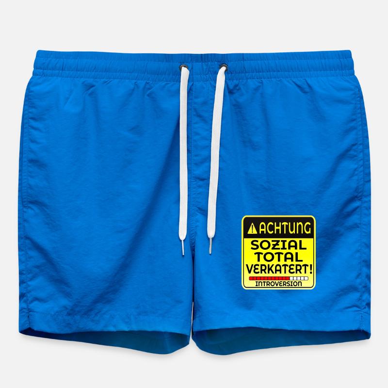 INTROVERTIERTE PERSON INTROVERSION IRONIE - Badeshorts - Cobalt blue