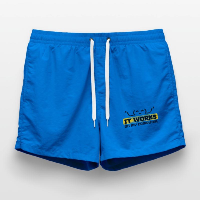 Coden Scripting Computer Geek Developer Statement Swim Trunks