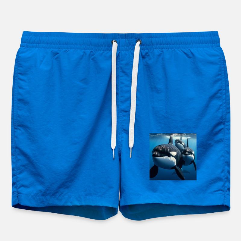 Orcas - Swim Trunks - cobalt blue