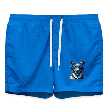 Berger Géorgien Race Dessin animé Kawaii - Short de bain - cobalt blue - Devant