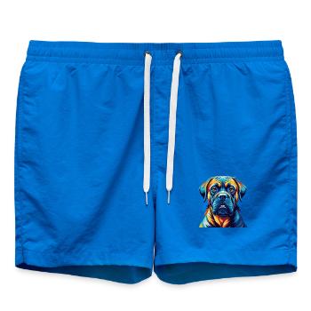 Brasilianische Dogge Hunderasse Karikatur Kawaii - Badeshorts - Cobalt blue - Vorne