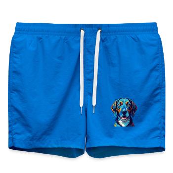 Englischer Foxhound Hunderasse Bunte Karikatur Kawaii - Badeshorts - Cobalt blue - Vorne
