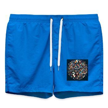 Afro Style Fusion Musicale - Short de bain - cobalt blue - Devant