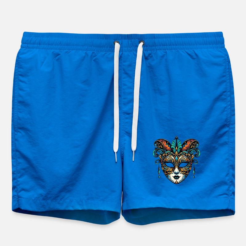 Masque du Carnaval de Venise - Short de bain - cobalt blue