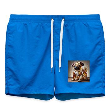 Vitrail bouledogue figure décorative - Short de bain - cobalt blue - Devant