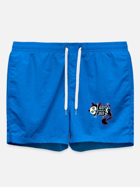 Lustige Katze – Halloween-Humor - Badeshorts - Cobalt blue