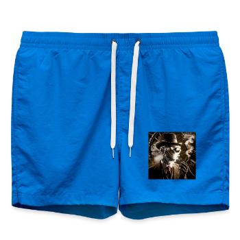 Homme Invisible Steampunk - Short de bain - cobalt blue - Devant
