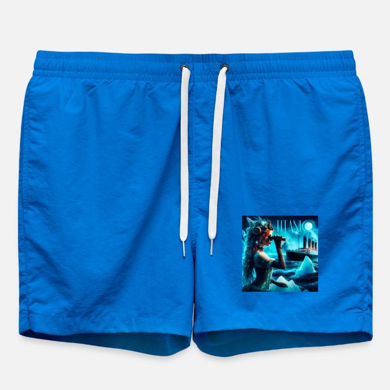 Titanic Affiche - Short de bain - cobalt blue