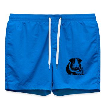 Cochon d’Inde avec lapin en peluche - Short de bain - cobalt blue - Devant - AI Model Male 185 light (185cm)