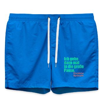 GLÜCKLICHE RENTNERIN RENTE - Badeshorts - Cobalt blue - Vorne