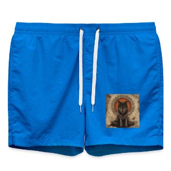 Esotericism Spirituality Mysticism Wolf - Swim Trunks - cobalt blue - Front