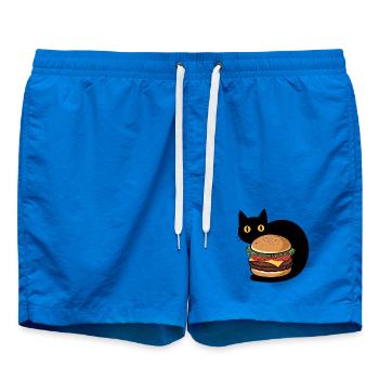 Burger Chat - Short de bain - cobalt blue - Devant