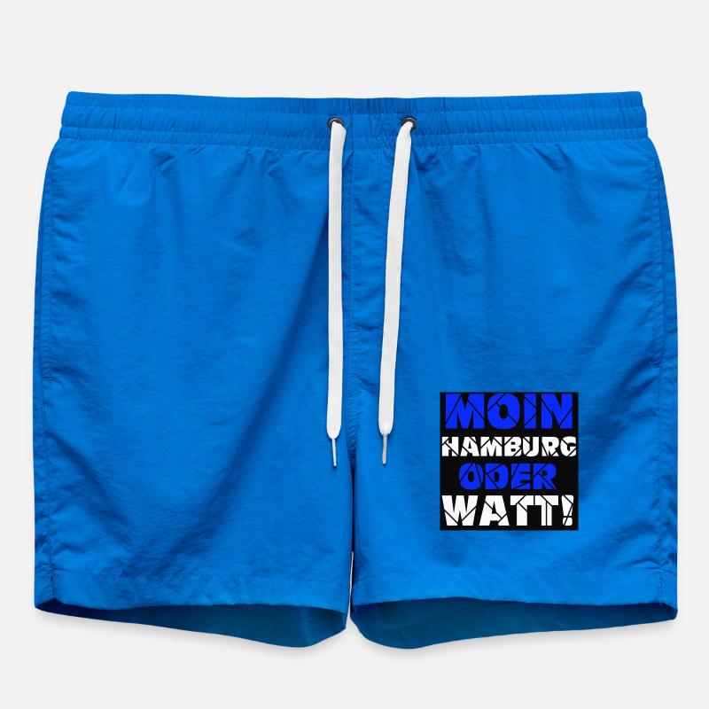 Hamburg , Moin oder watt (25) - Badeshorts - Cobalt blue