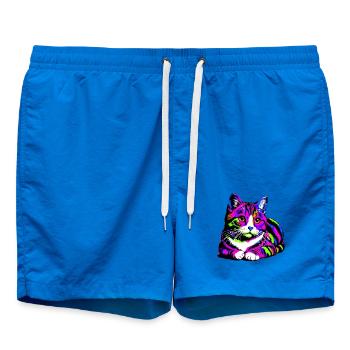 Cat - Swim Trunks - cobalt blue - Front