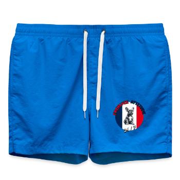 Frenchie Attitude 24/7 - French Bulldog - Swim Trunks - cobalt blue - Front