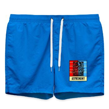 Cosmic Universe Retro Style - Swim Trunks - cobalt blue - Front