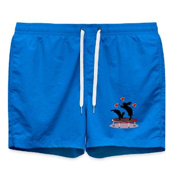 LAPIN DE PÂQUES LAPIN TRAMPOLINE COEURS DE PÂQUES - Short de bain - cobalt blue - Devant