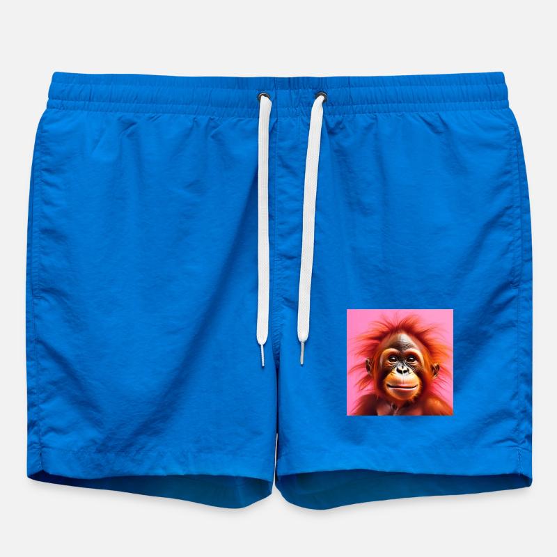 orangutan, primate, monkey - Swim Trunks - cobalt blue