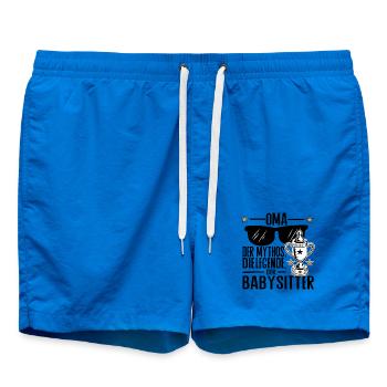 Oma – Der Mythos, die Legende, der Babysitter - Badeshorts - Cobalt blue - Vorne
