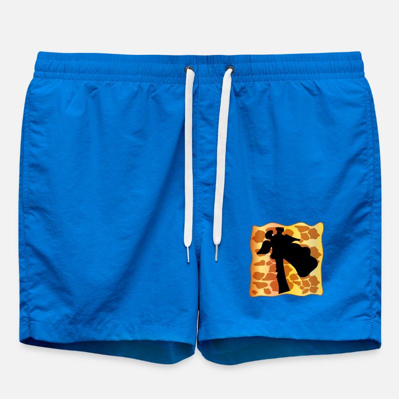 GIRAFFE RAFF PATTERN - Swim Trunks - cobalt blue