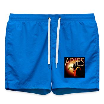GEBURTSTAG SONNE ZEICHEN WIDDER - Badeshorts - Cobalt blue - Vorne