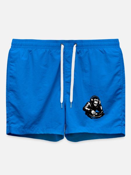 DJ The Monkey Dance Banksy Style - Badeshorts - Cobalt blue