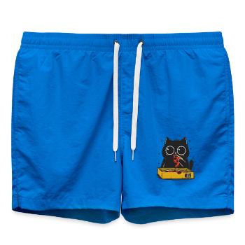 Pizza Kitty in color - Badeshorts - Cobalt blue - Vorne