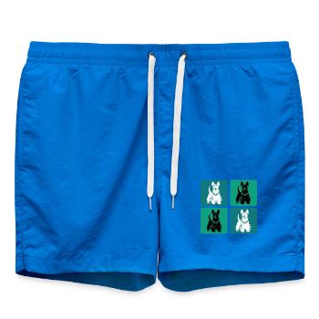 Scottish Terrier Vintage Design - Short de bain - cobalt blue - Devant
