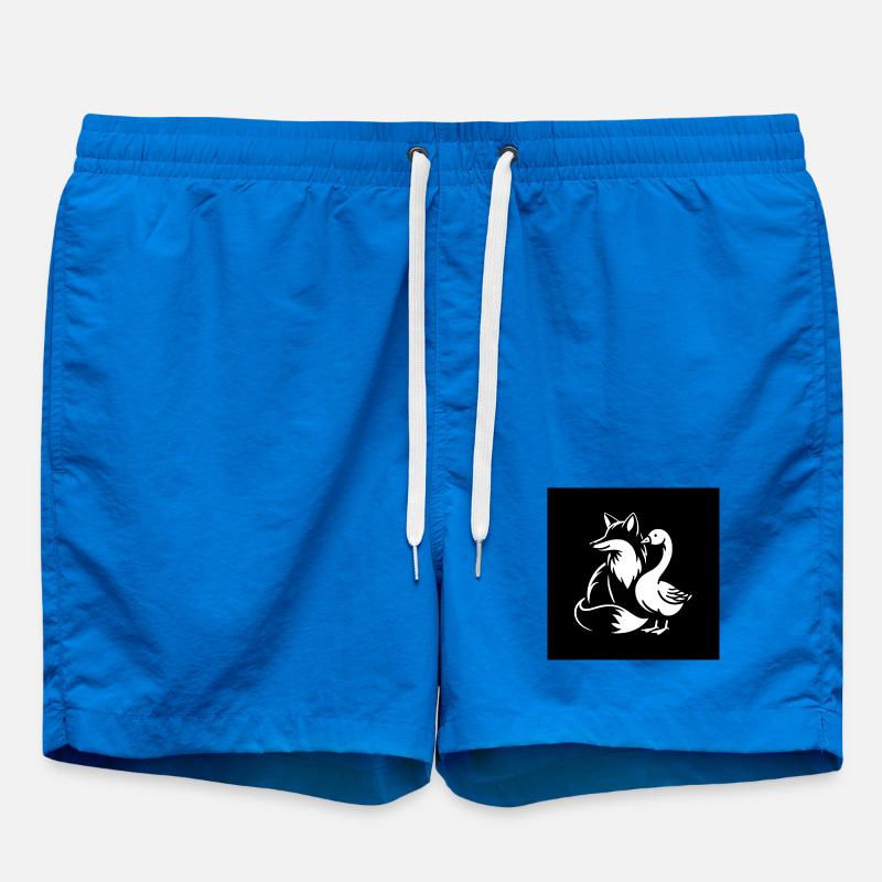 Fuchs und Gans in Freundschaft - Badeshorts - Cobalt blue